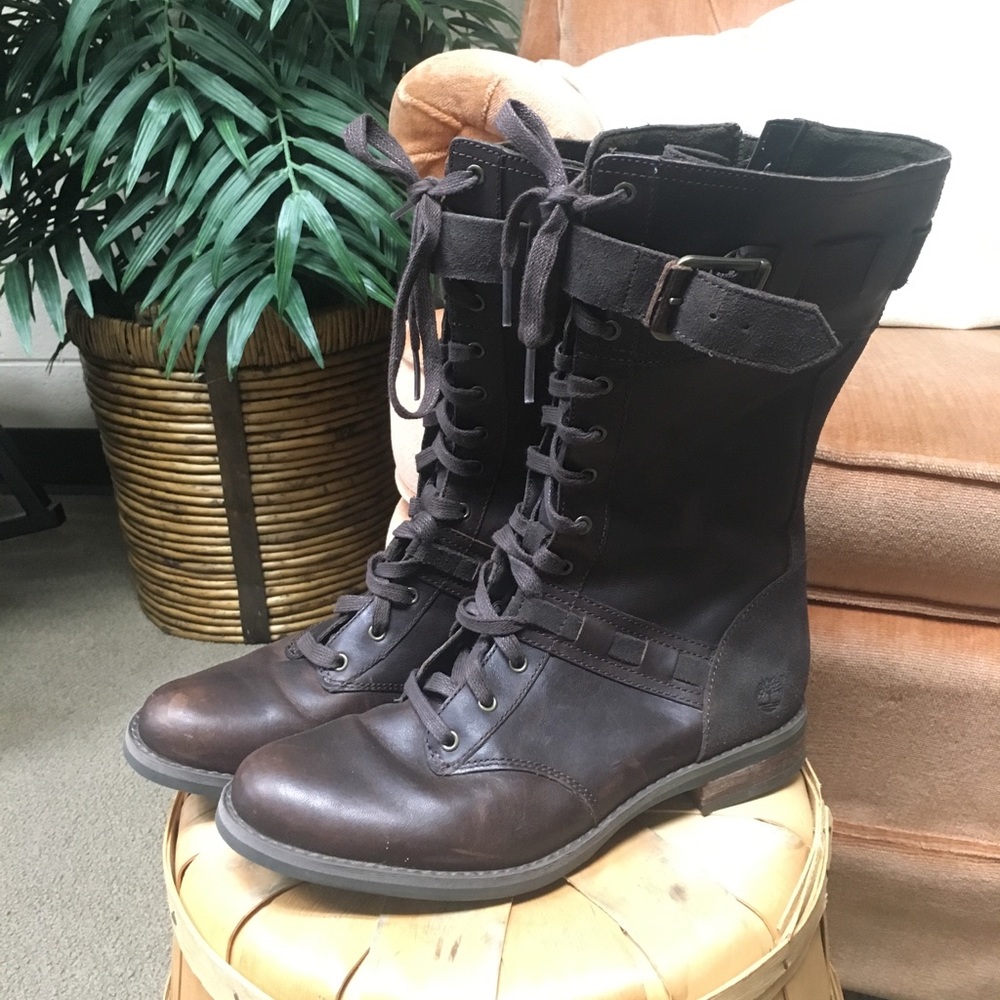 Leather Brown Winter Timberland Boots US 7.5 W